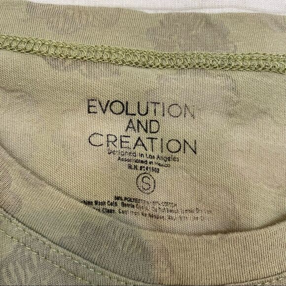 Evolution and Creation Ladies Active Muscle T-Shirt Size Small Green - Picture 9 of 9